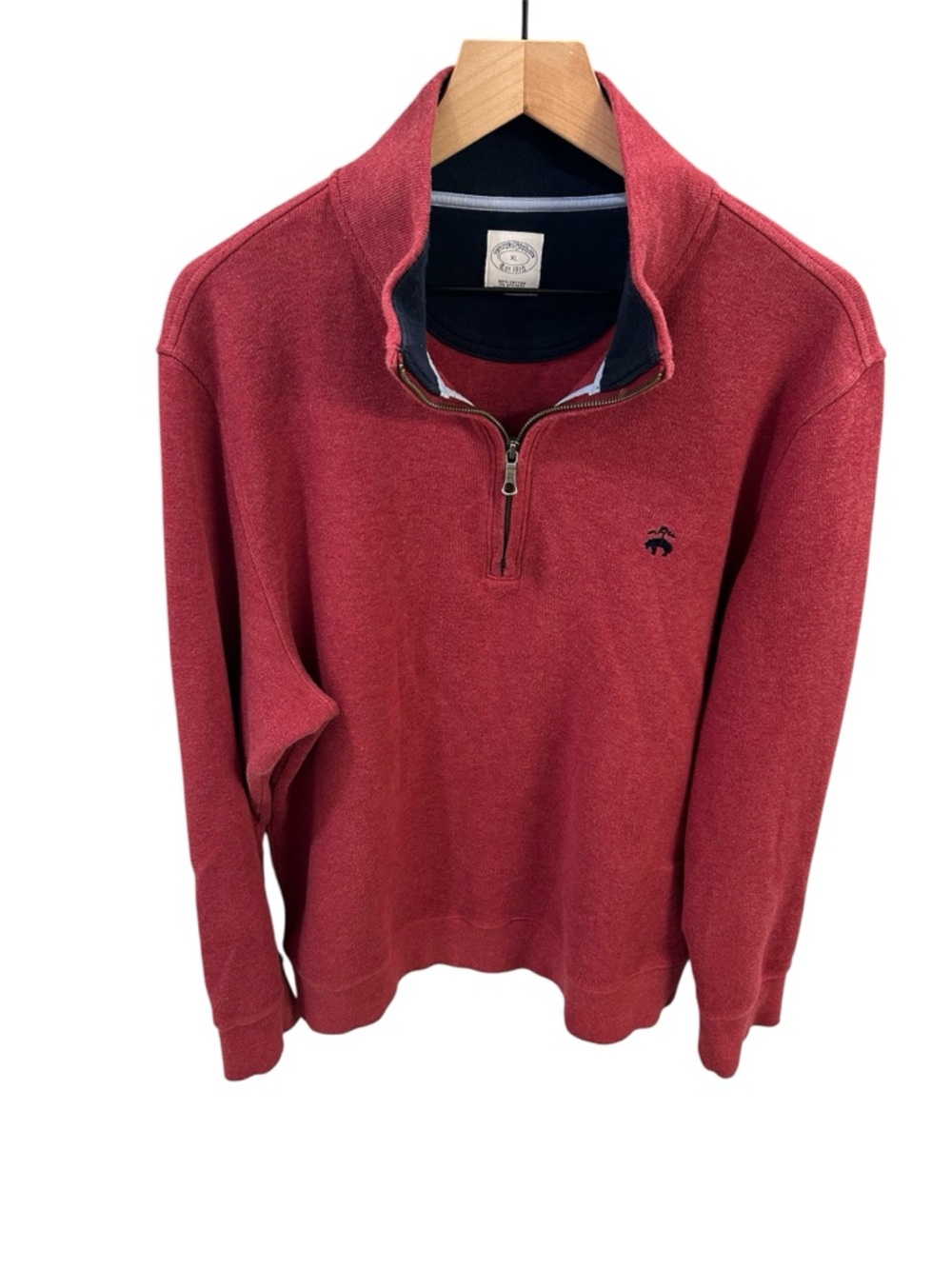 Men’s Brooks Brothers Quarter Zip Pullover – Size XL